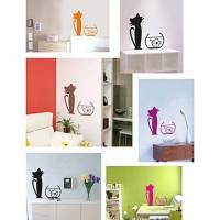 Cat Eat Fish Wall Stickers (0565-gz066) 