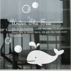 Whale Decorative Wall Sticker(0565-1105082) 