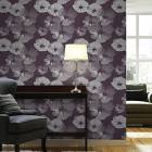 Modern Flower PVC Wall Paper 