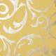 Venus Contemporary Floral Flocking Wallpaper 